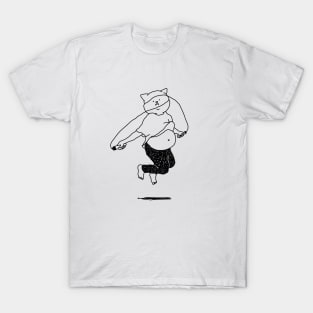 Skipping Cat T-Shirt